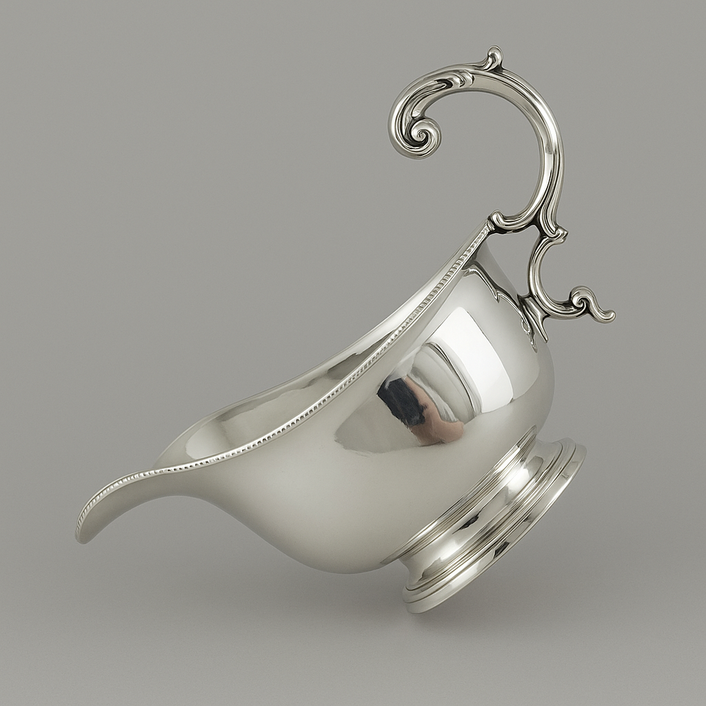 1930 Birmingham, England Sterling Silver Gravy Boat – 145g  Item No: SS028