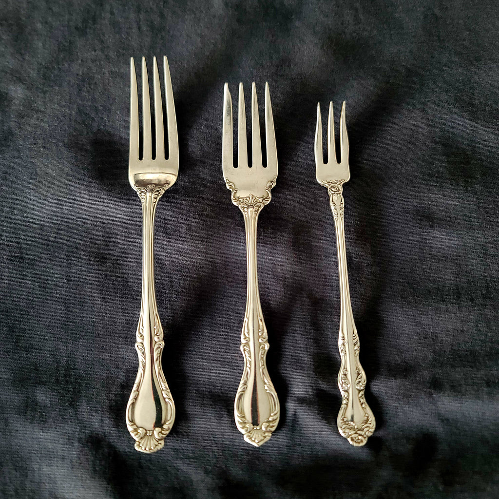 Vintage Northumbria Sterling Silver Flatware Service, 54-Piece Louis XV Set (c.1955) No.SS140