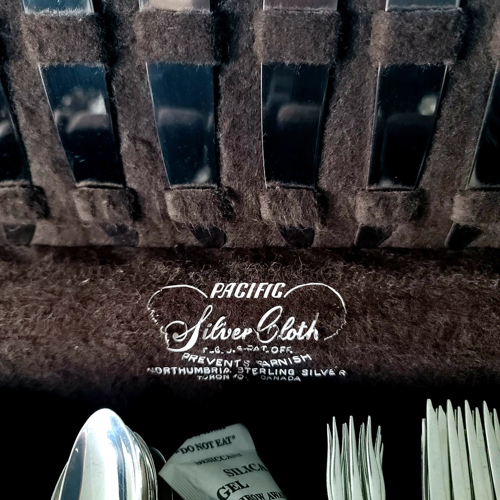 Vintage Northumbria Sterling Silver Flatware Service, 54-Piece Louis XV Set (c.1955) No.SS140