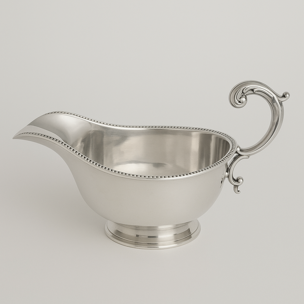 1930 Birmingham, England Sterling Silver Gravy Boat – 145g  Item No: SS028
