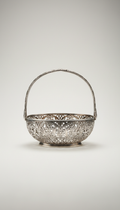 Edwardian Pierced Silver Basket
