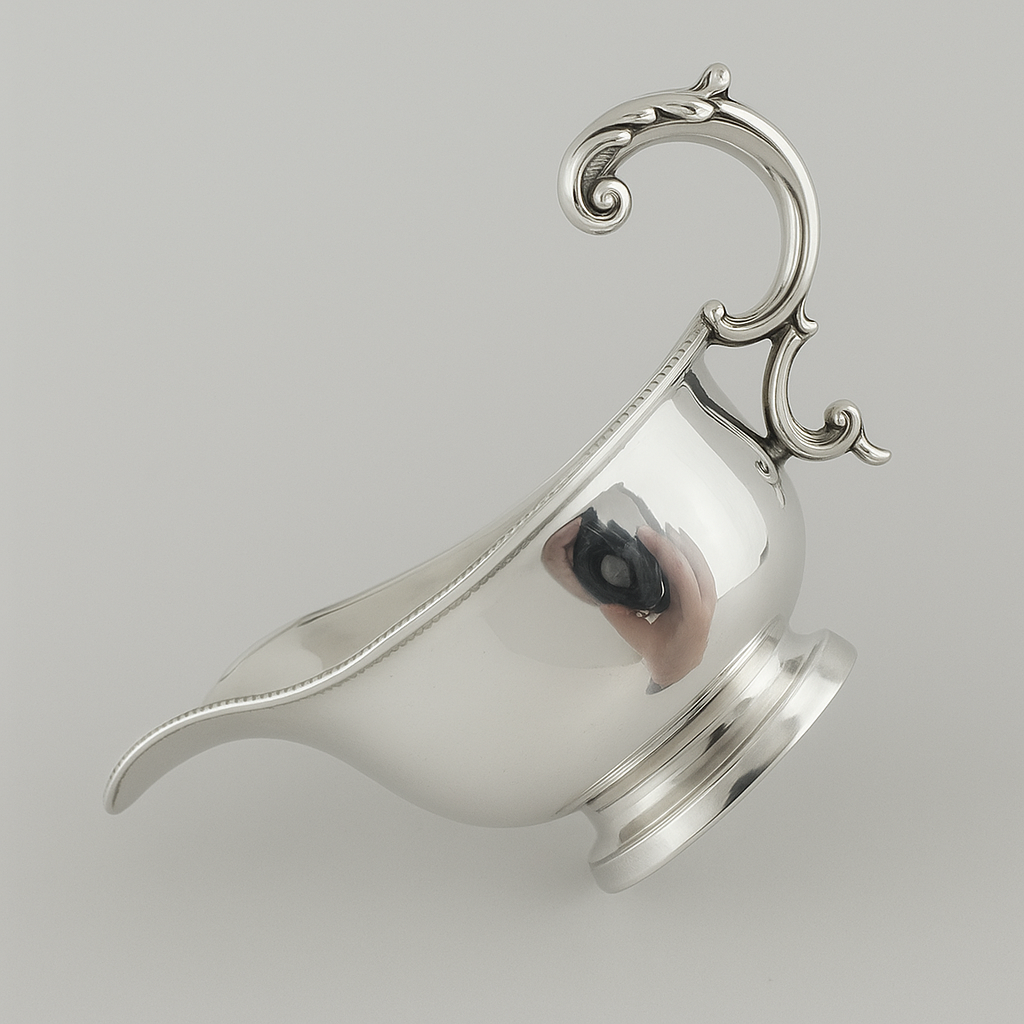 1930 Birmingham, England Sterling Silver Gravy Boat – 145g  Item No: SS028