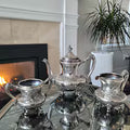 Reed & Barton Silver Plated Tea Set: 1897 Victorian Floral Design. No.DS038