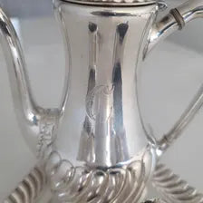 Antique Wilcox Silver Plate Tea Coffee Set: Quadruple Plate, 4-Piece. No.DS031