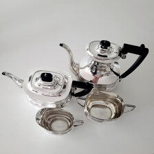 1902 Levi & Salaman Sterling Silver 4-Piece Tea  Coffee Set | Birmingham Edwardian Antique | 1588g  No.SS050