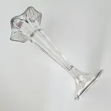 1915 Birmingham Sterling Silver Vase: Pierced Floral Rim, WWI Era. No.SS080