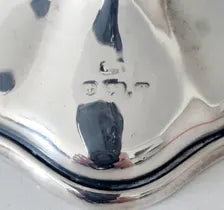 1915 Birmingham Sterling Silver Vase: Pierced Floral Rim, WWI Era. No.SS080