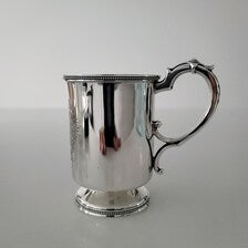 Victorian Sterling Silver Mug: 1883 George Unite, Queen Victoria Jubilee. No.SS030
