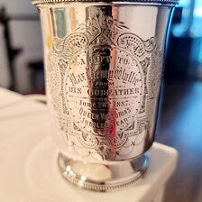 Victorian Sterling Silver Mug: 1883 George Unite, Queen Victoria Jubilee. No.SS030