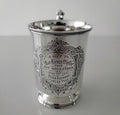 Victorian Sterling Silver Mug: 1883 George Unite, Queen Victoria Jubilee. No.SS030