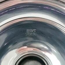 Birks, the Canadian Royal Silversmith  Elegant sterling silver high-foot fruit tray  No. SS054