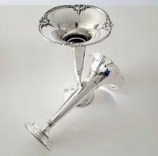 Antique Sterling Silver Vases: George Style, Birmingham 1919. No.SS040