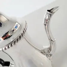 Cartier Sterling Silver Coffee Pot  Luxury Estate Silverware  502g Solid Silver  9.6" Tall  c.1940s–50s  No.SS057