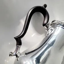 Cartier Sterling Silver Coffee Pot  Luxury Estate Silverware  502g Solid Silver  9.6" Tall  c.1940s–50s  No.SS057