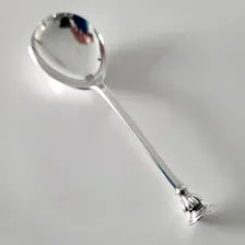 1968 London Sterling Silver Crown Finial Spoon, CJ Vander, Boxed Commemorative Gift.  No.SS041