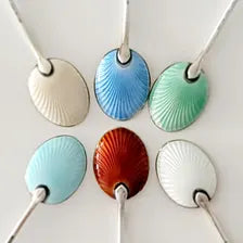 Art Deco Enamel Sterling Silver Demitasse Spoons - Birmingham 1935/36 - Set of 6. No.SS049
