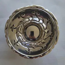 Art Nouveau Silver Plated Bowl: Embossed Floral Design, Made in England. No.DS035