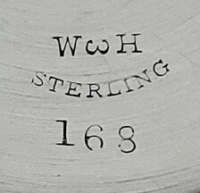 19th Century Sterling Silver Baby Cup: Whiting Mfg. Floral Engraving, 1883. No.SS086