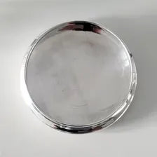 Vintage Birks Sterling Silver & Cut Crystal Vanity Jar: Art Deco Powder Jar No.SS089