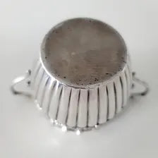 Antique Sterling Silver Sugar Bowl: Edwardian Repoussé Floral Design, Birmingham 1901 No.SS096