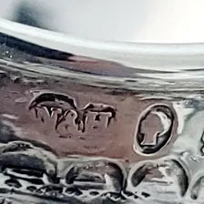 Victorian Sterling Silver Cream Jug: Rococo Floral Repoussé, Birmingham 1889 No.SS098