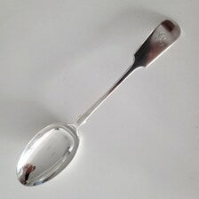 1916 Elkington & Co. Sterling Silver Spoons: George V Fiddle Pattern, Set of 6. No.SS070