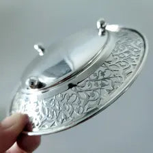 1919 Gorham Sterling Silver Pierced Nut Dishes: Birmingham Assay, Original Case No.SS088