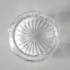 Vintage Birks Sterling Silver & Cut Crystal Vanity Jar: Art Deco Powder Jar No.SS089