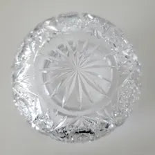 Vintage Sterling Silver & Cut Crystal Vanity Jar: Art Deco Powder Jar No.SS090