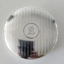 Vintage Sterling Silver & Cut Crystal Vanity Jar: Art Deco Powder Jar No.SS090