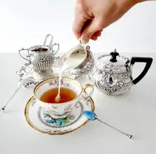Victorian Sterling Silver Cream Jug: Rococo Floral Repoussé, Birmingham 1889 No.SS098