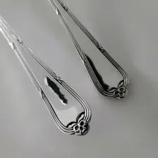 Vintage EPNS Silver Plated Fish Server Set, 1930s–1950s British Boxed Knife & Fork No.DS054