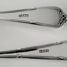 Vintage EPNS Silver Plated Fish Server Set, 1930s–1950s British Boxed Knife & Fork No.DS054