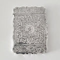 Victorian Sterling Silver Card Case: 1899 Birmingham Arabesque Engraved No.SS100