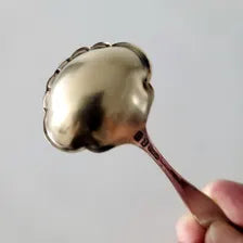 Watson Sterling Silver Sauce/Jam Ladle with Gilt Bowl, Rococo & Edwardian Pattern, ca. 1910s  No.SS109