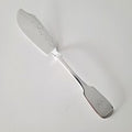 Savage Lyman & Co Montreal Sterling Silver Butter Knife, Bright-Cut Engraving, ca.1850s Canadian Antique  No.SS110