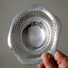 Antique 1911 Joseph Cook Ltd Sterling Silver Pierced Bon Bon Dish, Birmingham Hallmarked, Early George V, Edwardian Style, 183g  No.SS083