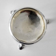 Georgian 1792 London Sterling Silver Salt Cellars, Pair by Peter & Ann Bateman, Gilt Interior, 88g  No.SS103