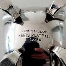 Made in England Vintage Silver Plate Condiment Set – 1930s-1950s REGIS Plate EPNS, Salt & Pepper Shakers, Mustard Pots with   No.DS055