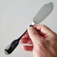 Savage Lyman & Co Montreal Sterling Silver Butter Knife, Bright-Cut Engraving, ca.1850s Canadian Antique  No.SS110
