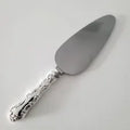 Birks Sterling Silver Handle Cake Server with Stainless Blade, Ornate Rococo Pattern, Canadian Antique  No.SS112