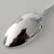 1867 Exeter Sterling Silver Table Spoon, 77g, 23cm — James & Josiah Williams, Rare Exeter Hallmark, Victorian Fiddle Pattern  No.SS119