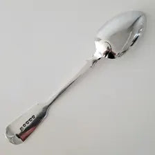 1867 Exeter Sterling Silver Table Spoon, 77g, 23cm — James & Josiah Williams, Rare Exeter Hallmark, Victorian Fiddle Pattern  No.SS119