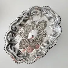 Victorian Silver Plated Basket by Barker Brothers & George Stockwell, Pierced Rococo Swing Handle Dish, England c.1890  No.DS060