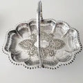 Victorian Silver Plated Basket by Barker Brothers & George Stockwell, Pierced Rococo Swing Handle Dish, England c.1890  No.DS060