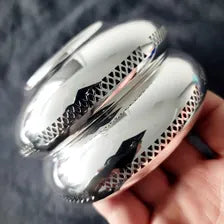 Vintage Birks Sterling Silver Bowls · Pair · Filigree Rim · 156g No.SS133