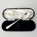 1936 Sheffield Sterling Silver Teaspoon · T.W.&C Ltd · Vintage English 925 Solid Silver Spoon with Case · 14cm, 32g  No.SS085