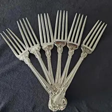 Exceptional Birks Sterling Silver Flatware Set in Louis XV Pattern with Original Chest – 39 Pieces Canadian Luxury Silver.  No.SS139