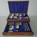 Exceptional Birks Sterling Silver Flatware Set in Louis XV Pattern with Original Chest – 39 Pieces Canadian Luxury Silver.  No.SS139