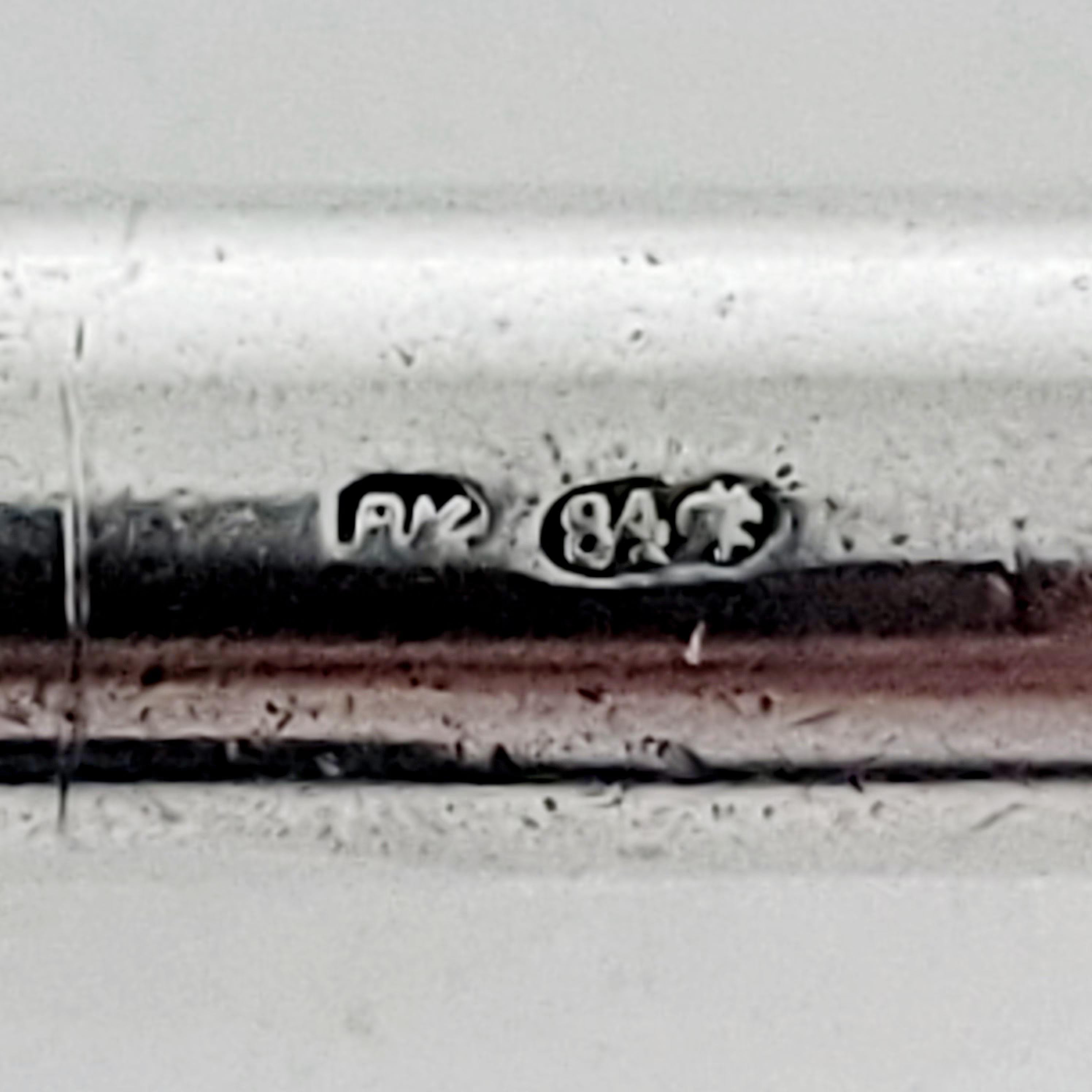 Antique Russian 84 Silver , Nicolay Kemper St. Petersburg c.1896–1908, Hand-Engraved  Rare Silver-Mounted Burlwood Spoon No.SS125